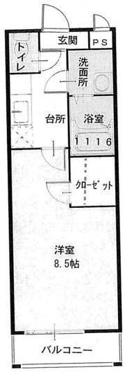 フジパレス吹田ウエストⅢ番館の間取り画像