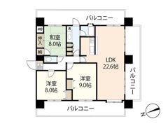 ロイヤルヒルズ白島の間取り画像