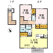 フラワーズメゾンの間取り画像