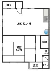 名古曽平屋戸建の間取り画像