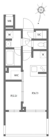 アジールコート板橋本町の間取り画像