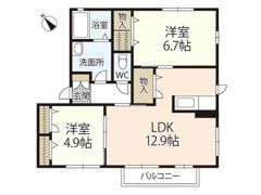 ラ・フォート己斐上の間取り画像
