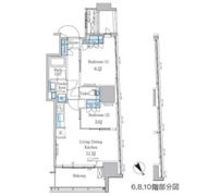 パークアクシス横濱関内SQUAREの間取り画像