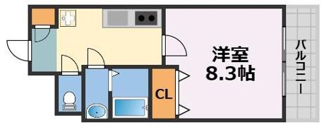 メルクリオール難波の間取り画像