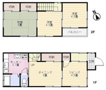 町屋町戸建の間取り画像