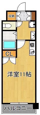 オークランドアサート折尾の間取り画像