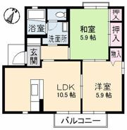 ビックイーストⅡ B棟の間取り画像