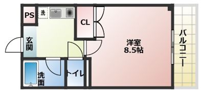 レイクハウス堅田 A棟の間取り画像