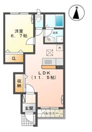 ルミナスコートAの間取り画像