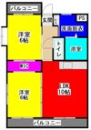 グラスコートの間取り画像