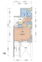 プレサンス心斎橋EASTの間取り画像