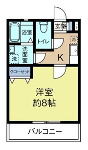 クレフラスト浜松駅南の間取り画像