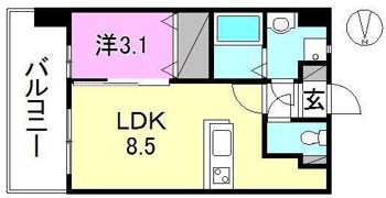 アルファプレミアム高砂の間取り画像