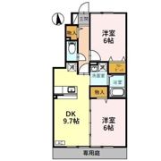 ローズコート歌の森 Cの間取り画像
