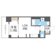 S-RESIDENCE難波西alterの間取り画像