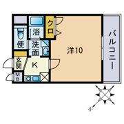 アミティエ博多南の間取り画像