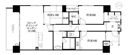 アルファステイツ千舟町通りLUXAの間取り画像