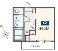 MELDIA中河原の間取り画像