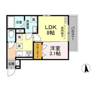 D-ROOMパルの間取り画像