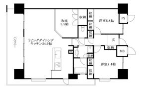ロージュ持田の間取り画像
