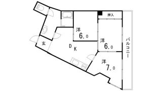 ダイバーシティ神戸長田A棟の間取り画像