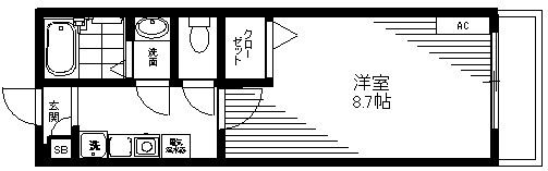 レスツオン天空橋の間取り画像