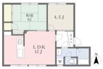 鷹子ハイツ南棟の間取り画像