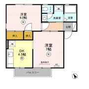 セジュールS・なかむら Aの間取り画像