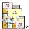 D's LIEN (ディ-ズリアン) Cの間取り画像