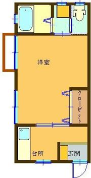 白芳荘17号館の間取り画像