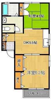 タウンコートIの間取り画像