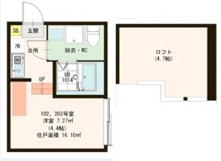 ハーモニーテラス竹の塚EASTの間取り画像