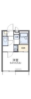 レオパレスきのした荘の間取り画像