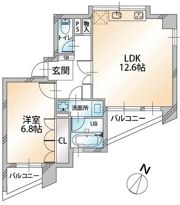 サンコーレジデンス千駄ヶ谷の間取り画像