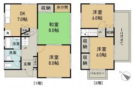 篠原貸家の間取り画像