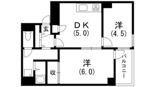 三宮パークハイムの間取り画像