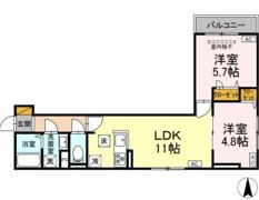 セレスティア南篠崎町の間取り画像