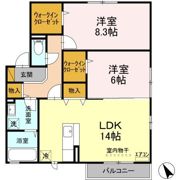 フェニーチェ Cの間取り画像