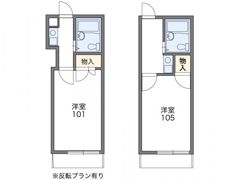 レオパレスハーモニーハイツ川崎の間取り画像