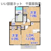 グランメールⅡの間取り画像