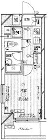 パークウェル麻布十番弐番館の間取り画像