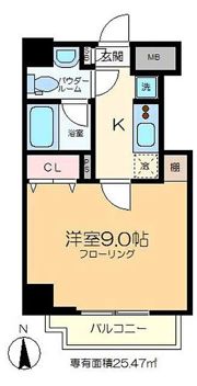 ライズコート木場ステーションフロントの間取り画像