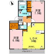 リヴェール北島の間取り画像