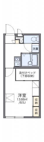 レオパレスラ ボヌールの間取り画像