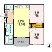 Shallow Garden A棟の間取り画像