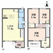 エターナルコート A棟の間取り画像