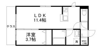 Maison Lumiere（メゾン ルミエール）の間取り画像