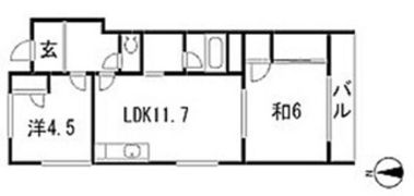 ラポール原田の間取り画像
