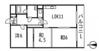 ラポール原田の間取り画像