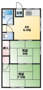 上ノ山サニーハイツの間取り画像